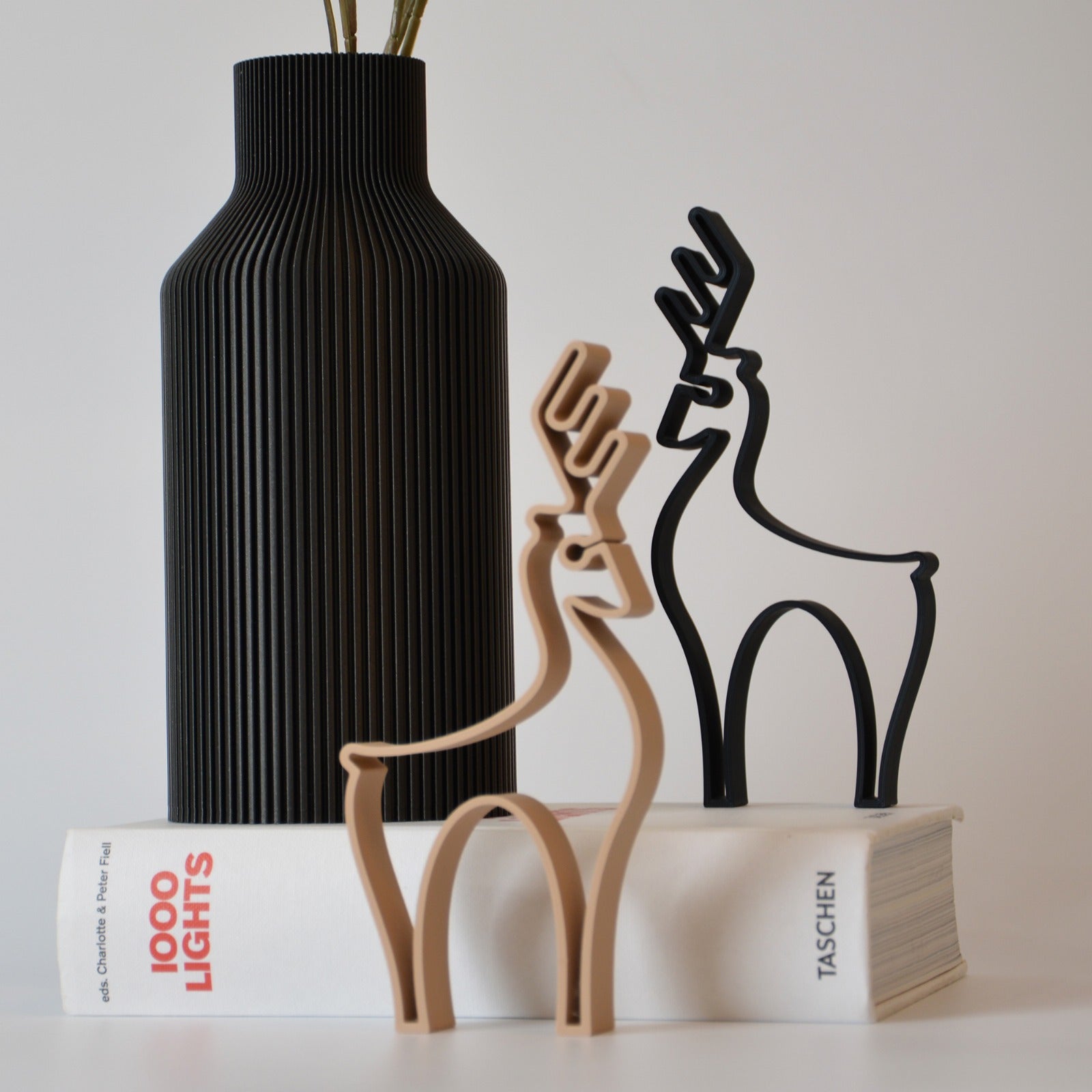 Line Art Deer Sculpture